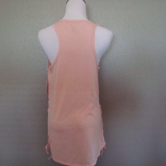 NWT Marika Athletic Workout Tank Top Racerback Peach Color sz L - Picture 4 of 5